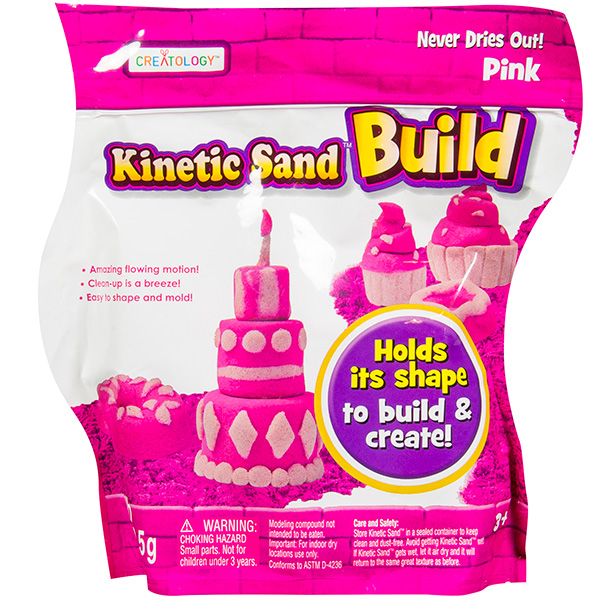 Kinetic sand 71428 Кинетический песок Build - набор из 2 цветов. Фото N4