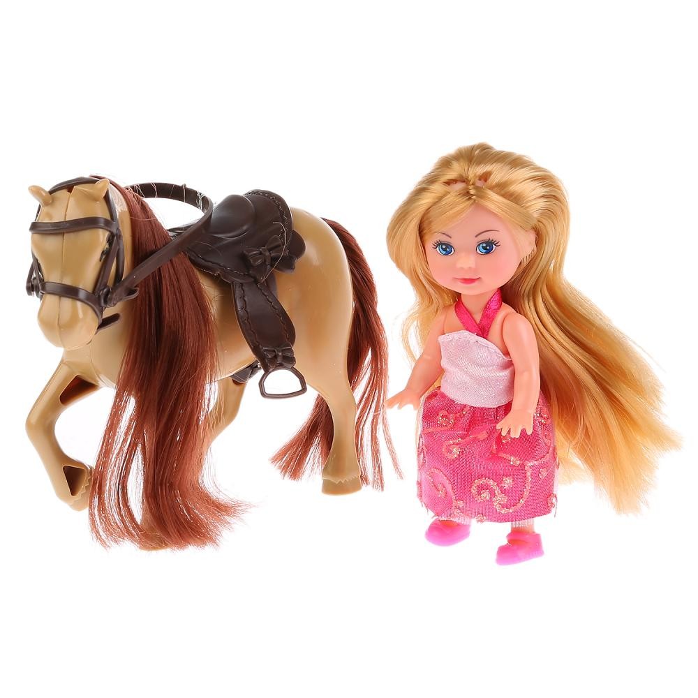 Кукла "Карапуз" София с дочерью на лошадке с аксесс. Фото N3