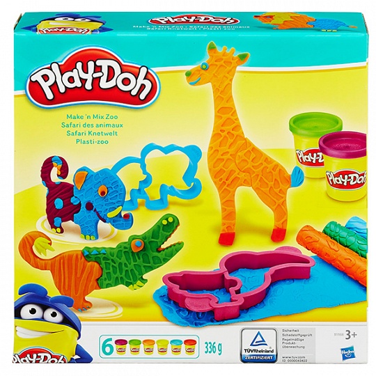 Play-doh B1168 Игровой набор пластилина "Веселое Сафари"