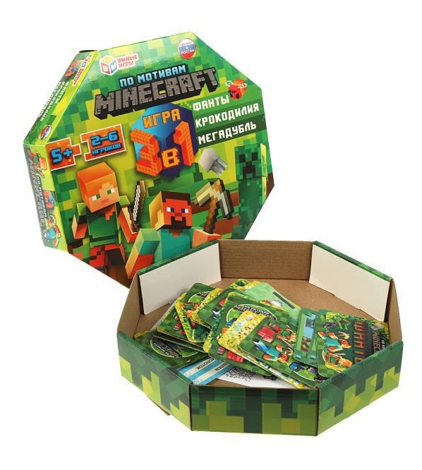 Наст. игра "По Мотивам Minecraft 3 в 1. Фото N3 Наст. игра "По Мотивам Minecraft 3 в 1. Фото N3