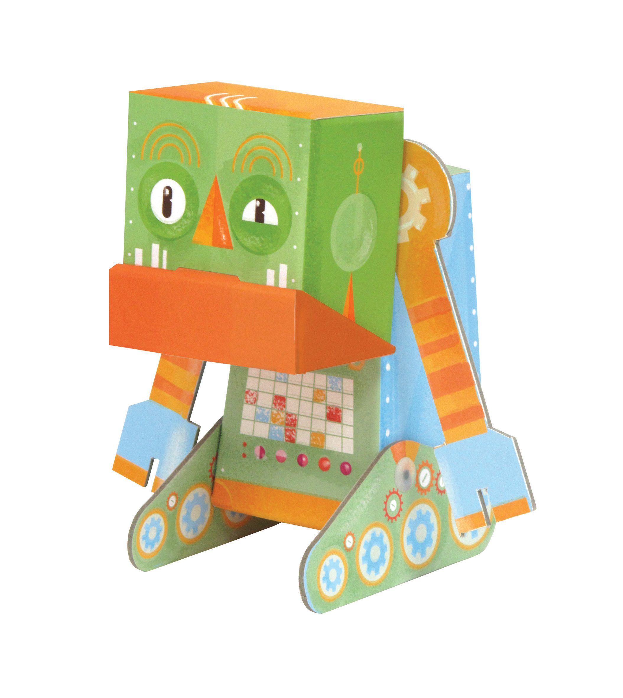 Игрушка из картона :Fold my...Сердитый робот