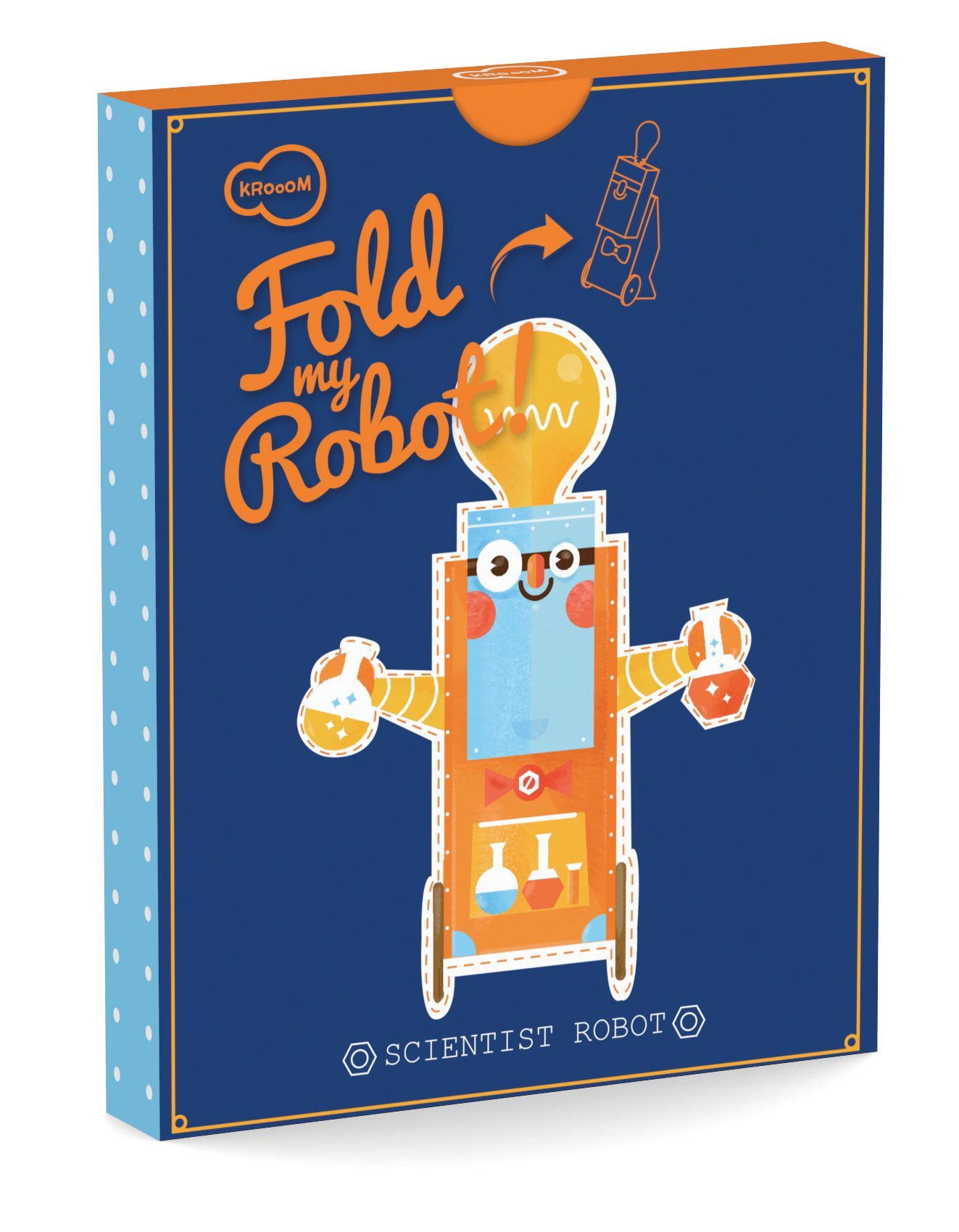 Игрушка из картона :Fold my...Робот ученый. Фото N2