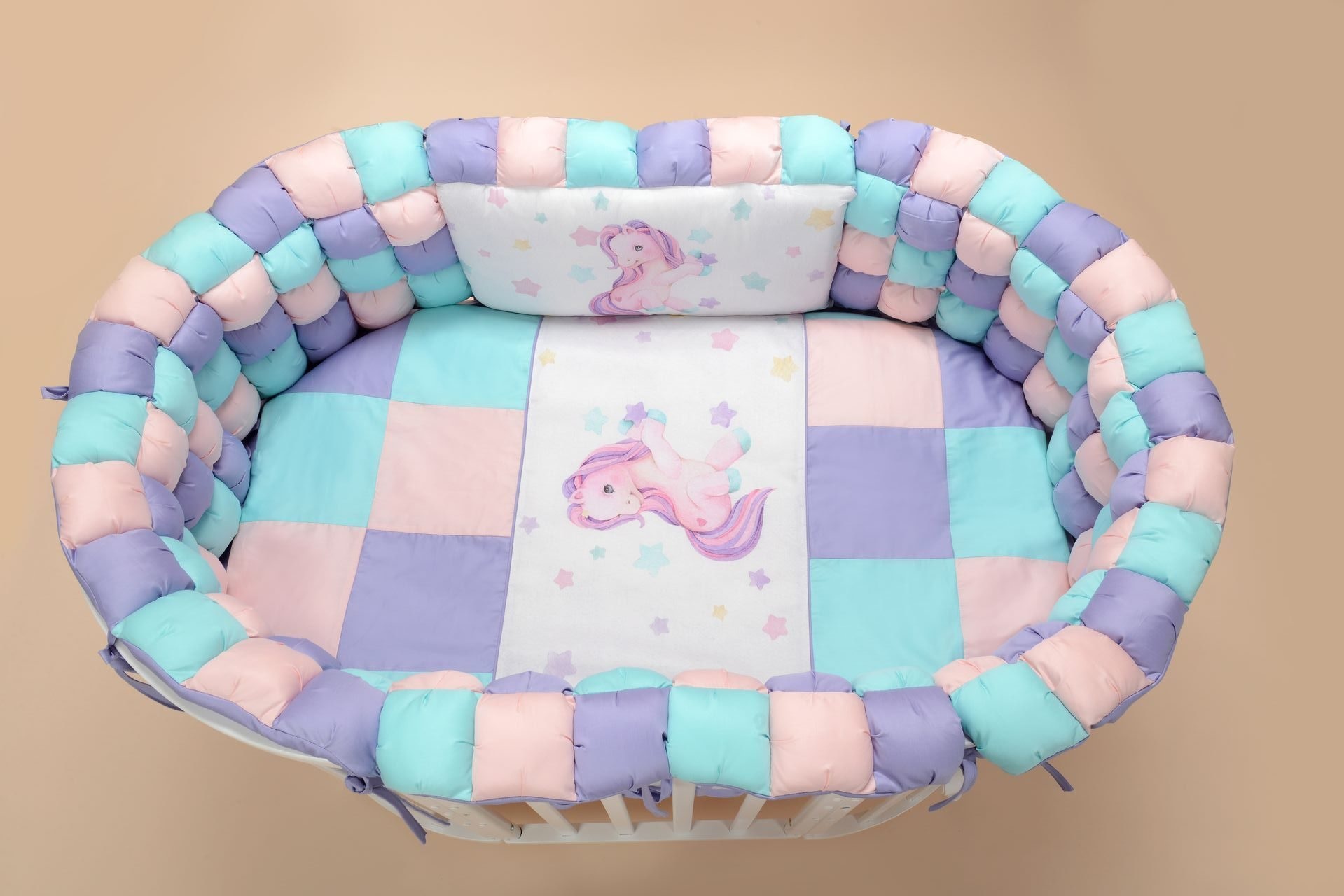Комплект для детской кровати "Funny friends" лаванда пони. Фото N2