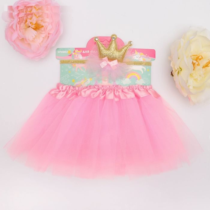 Н-р Крошка Я "маленькая принцесса" юбка и повязка на голов. 3-18 м.розовый . Фото N2