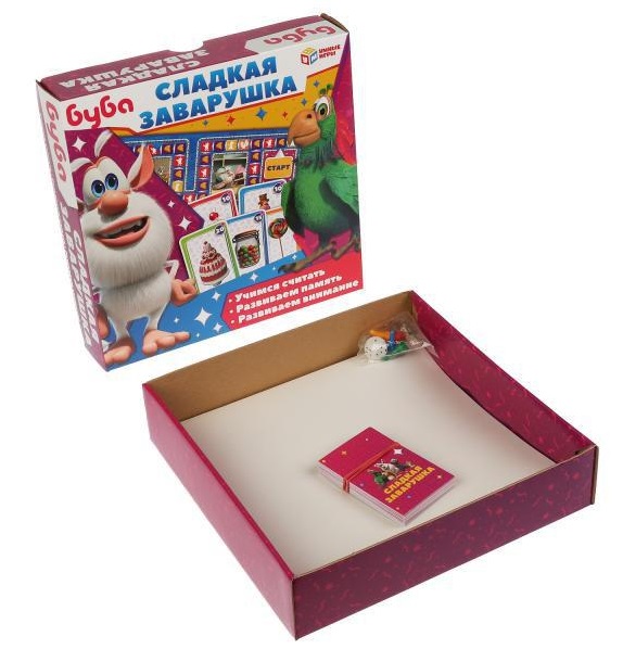 Игра-ходилка с карточками "Буба.Сладкая заварушка". Фото N5 Игра-ходилка с карточками "Буба.Сладкая заварушка". Фото N5