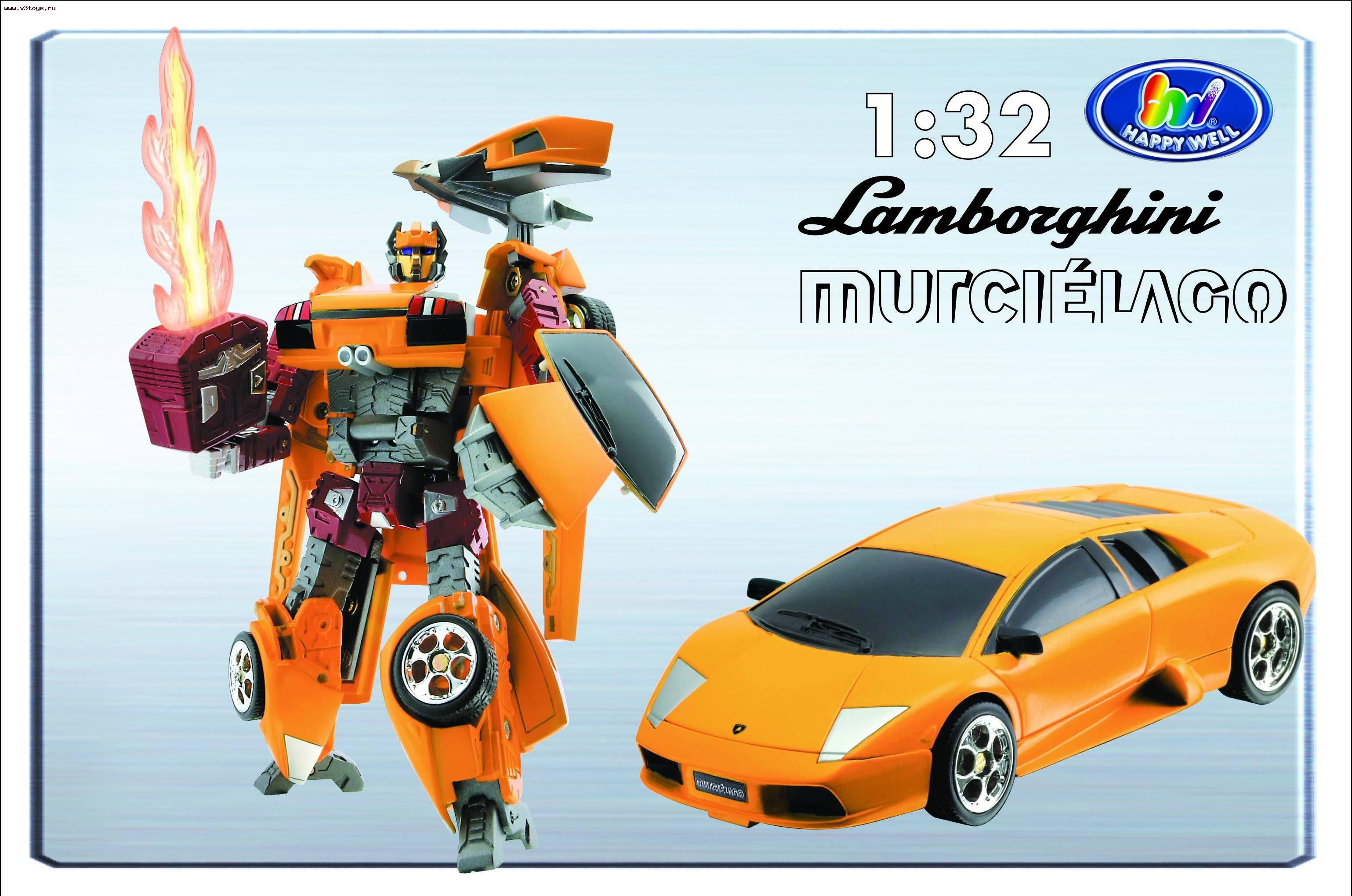 Робот-трансформер Lamborghini Murcielago,свет 