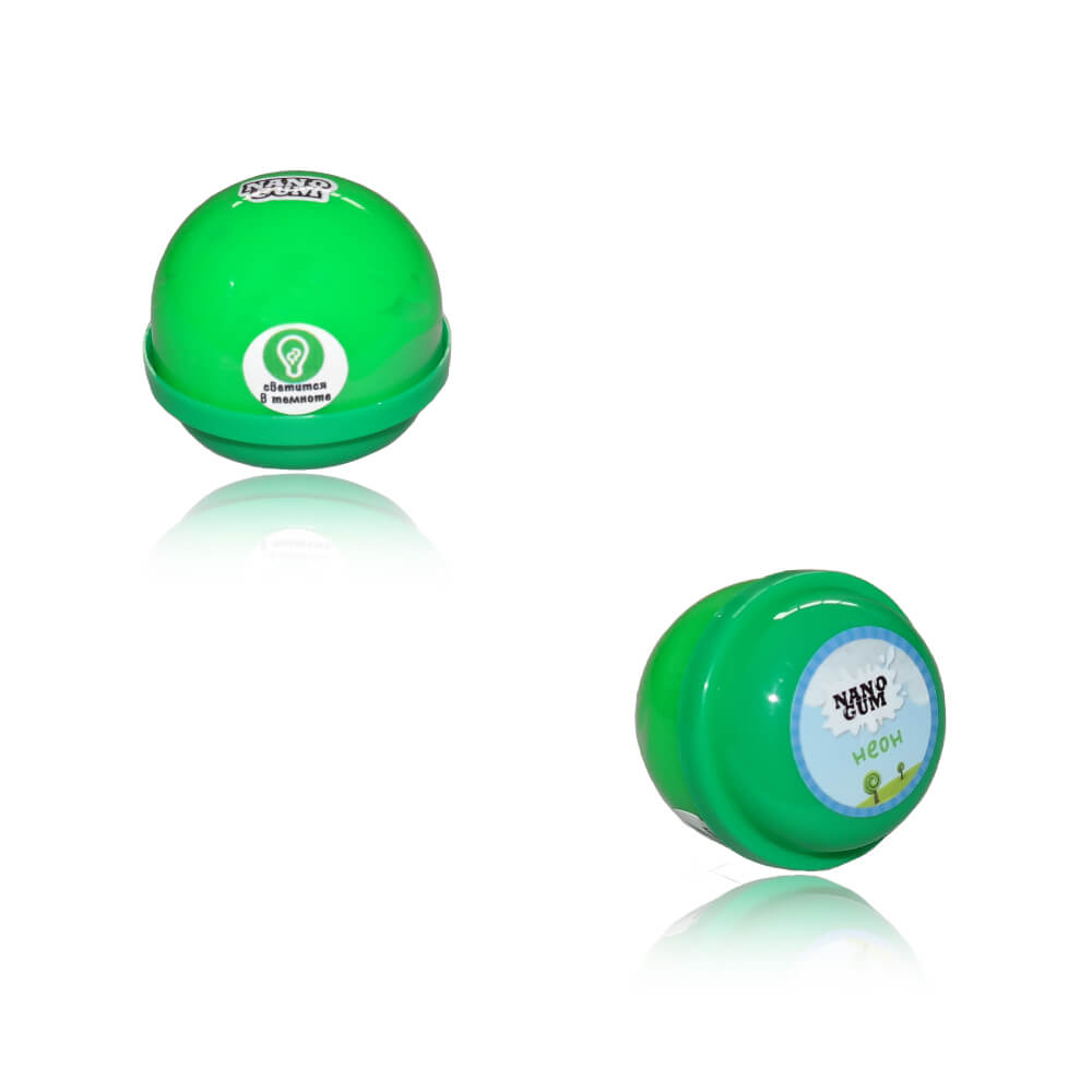 Nano Gum "Неон" светится в темноте зеленым 25 гр.