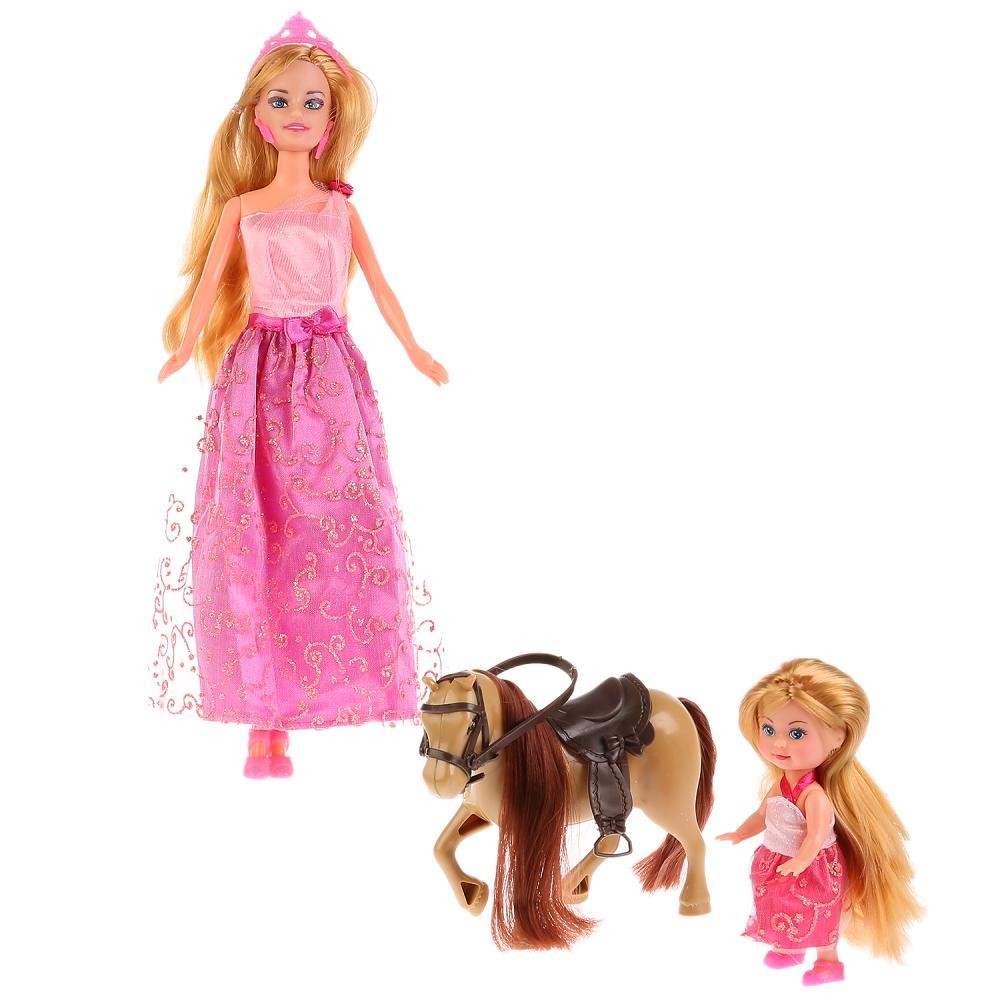 Кукла "Карапуз" София с дочерью на лошадке с аксесс. Фото N2