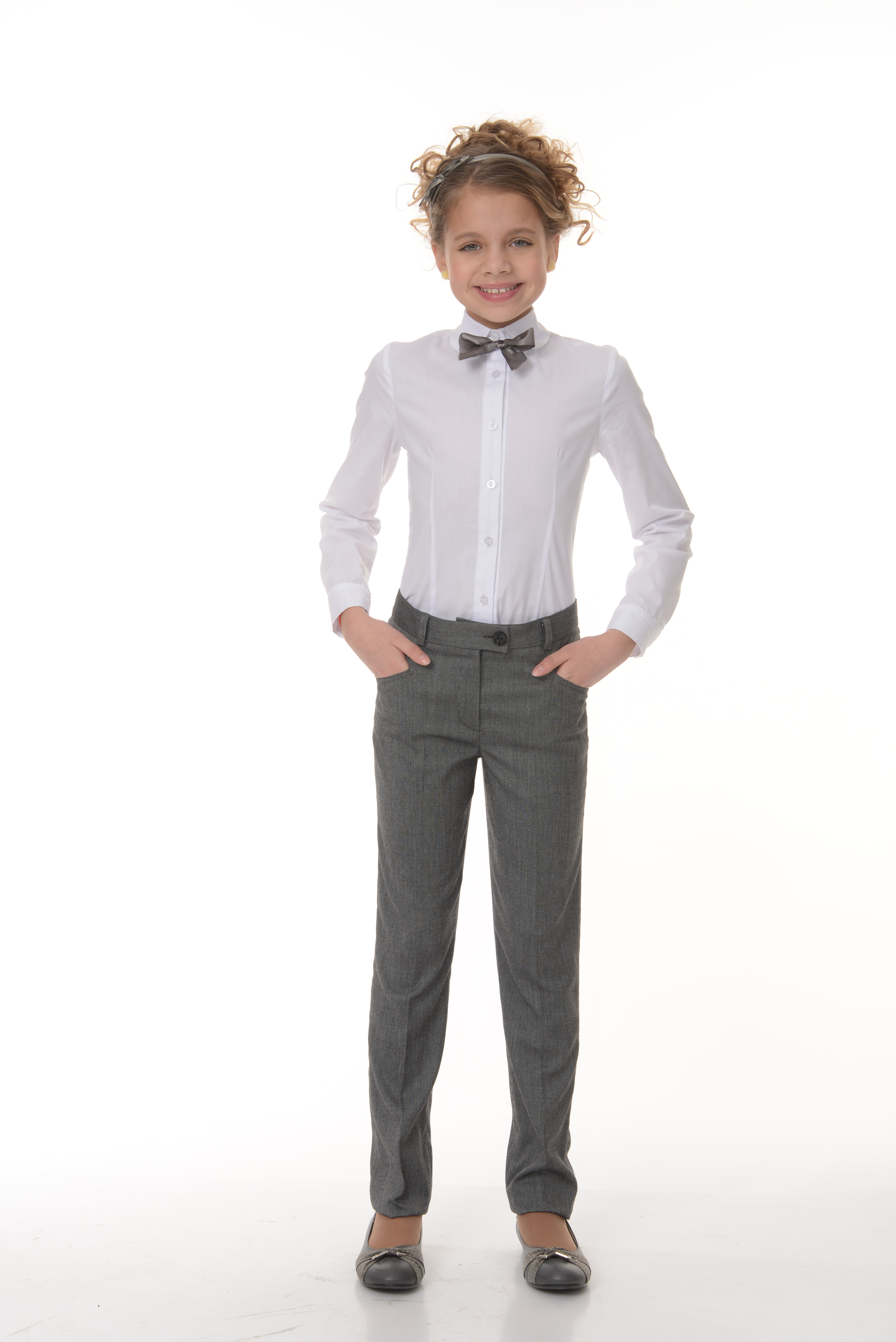 Серые брюки для мальчика