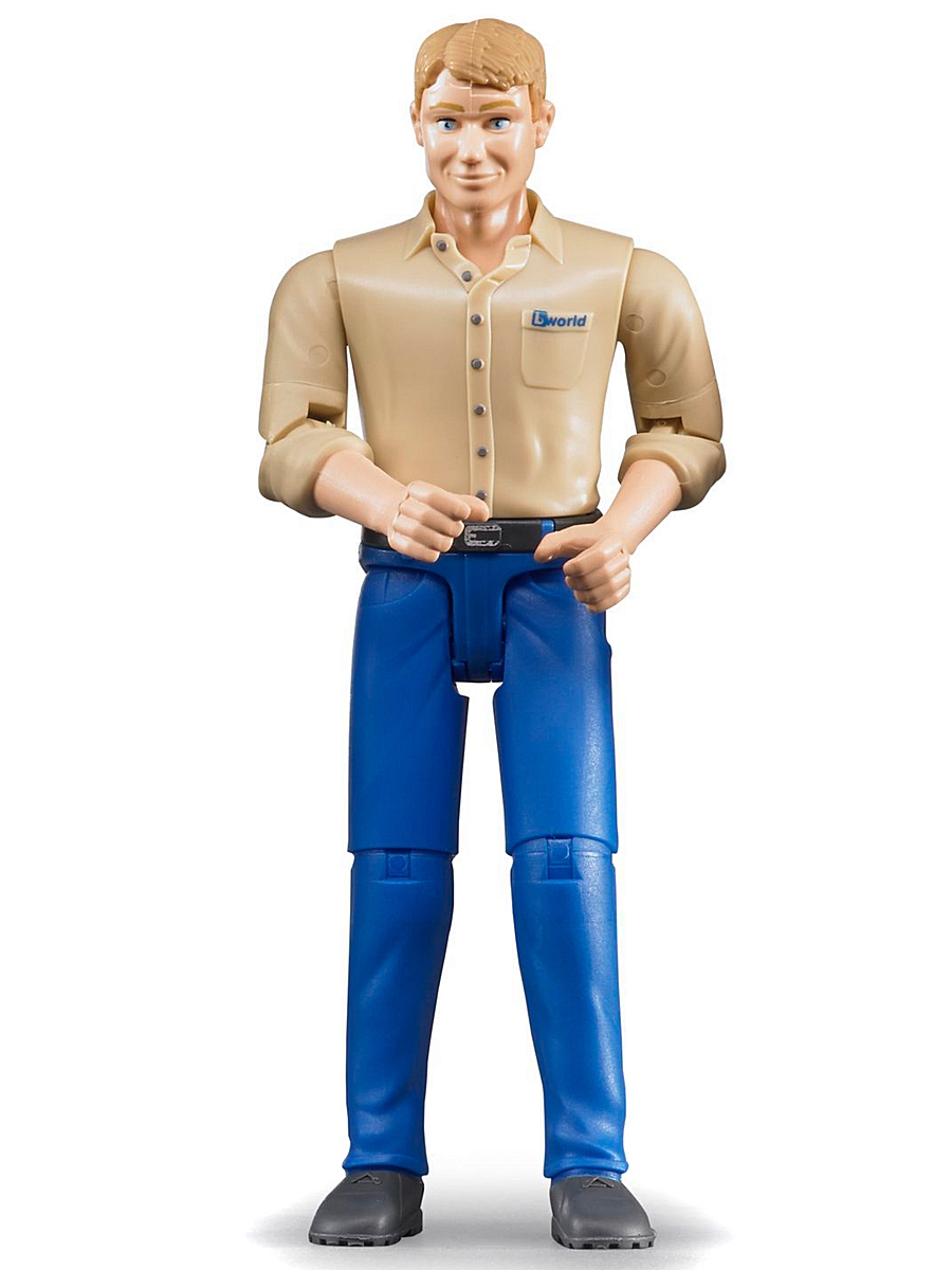 Фигурка мужчины голубые джинсы