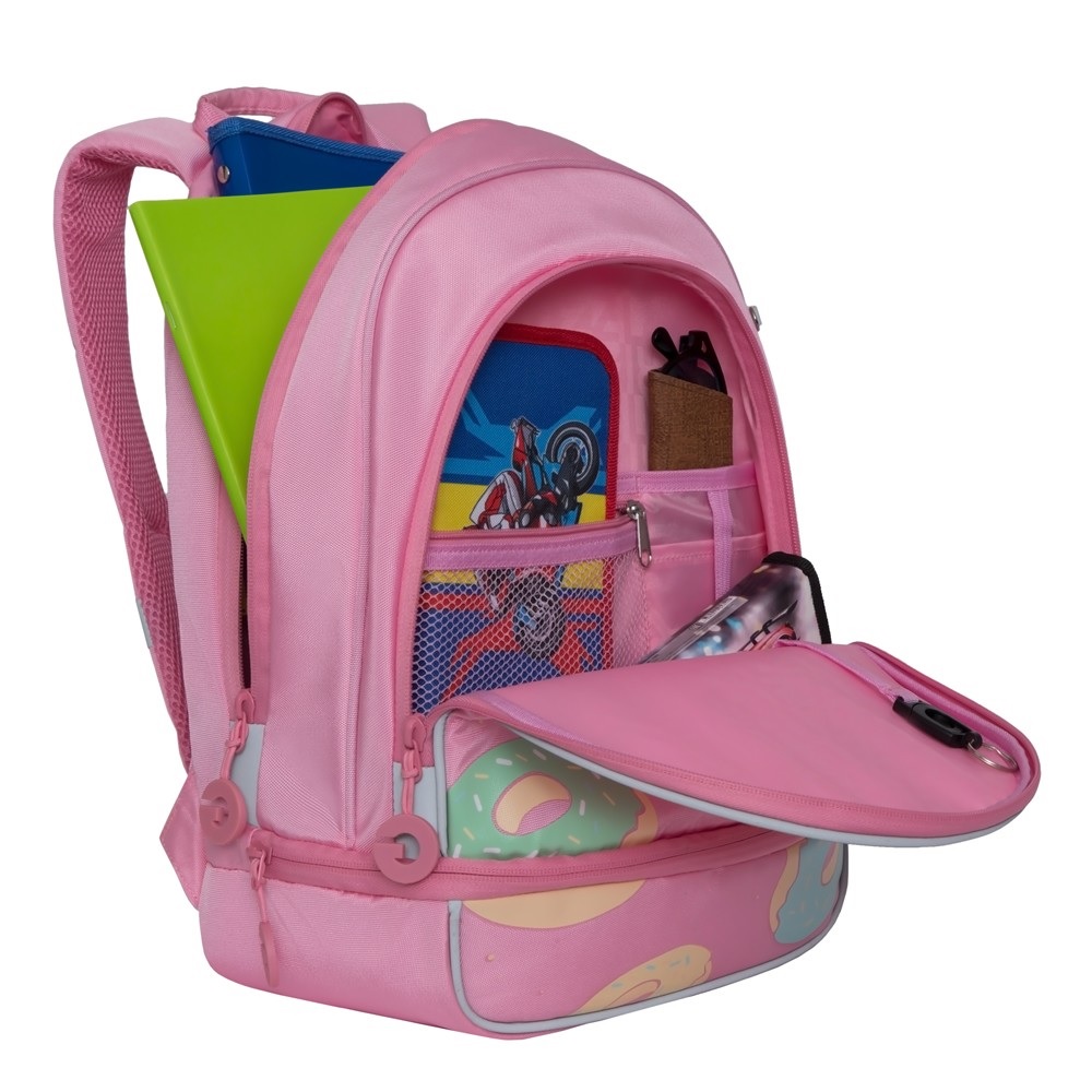 Рюкзак школьный розовый. Фото N4