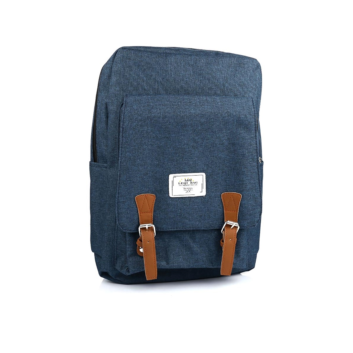 Рюкзак синий+текстиль