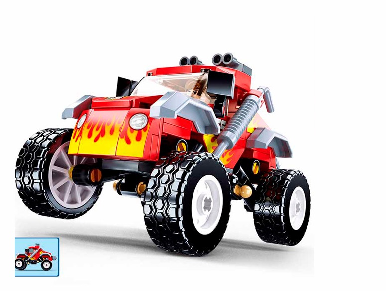 Конструктор "Город: Джип красный" Конструктор "Город: Джип красный"