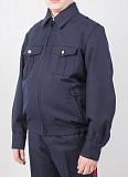 Куртка кадетская  с подкл.накл.карманами и клапанами т.син.(45% шерсть,55% пэф)