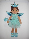 Кукла мягконабиваная Фея в голуб.платье,45 см